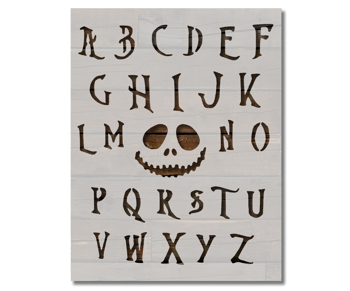 Nightmare Before Christmas Font Alphabet 8.5