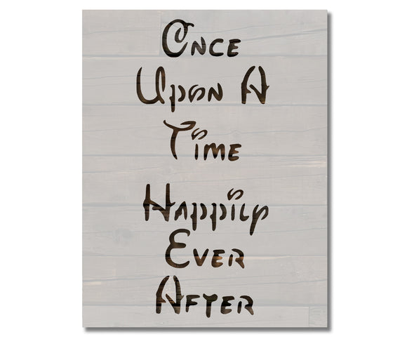Once Upon A Time Happily Ever After Disney Font Stencil (118)