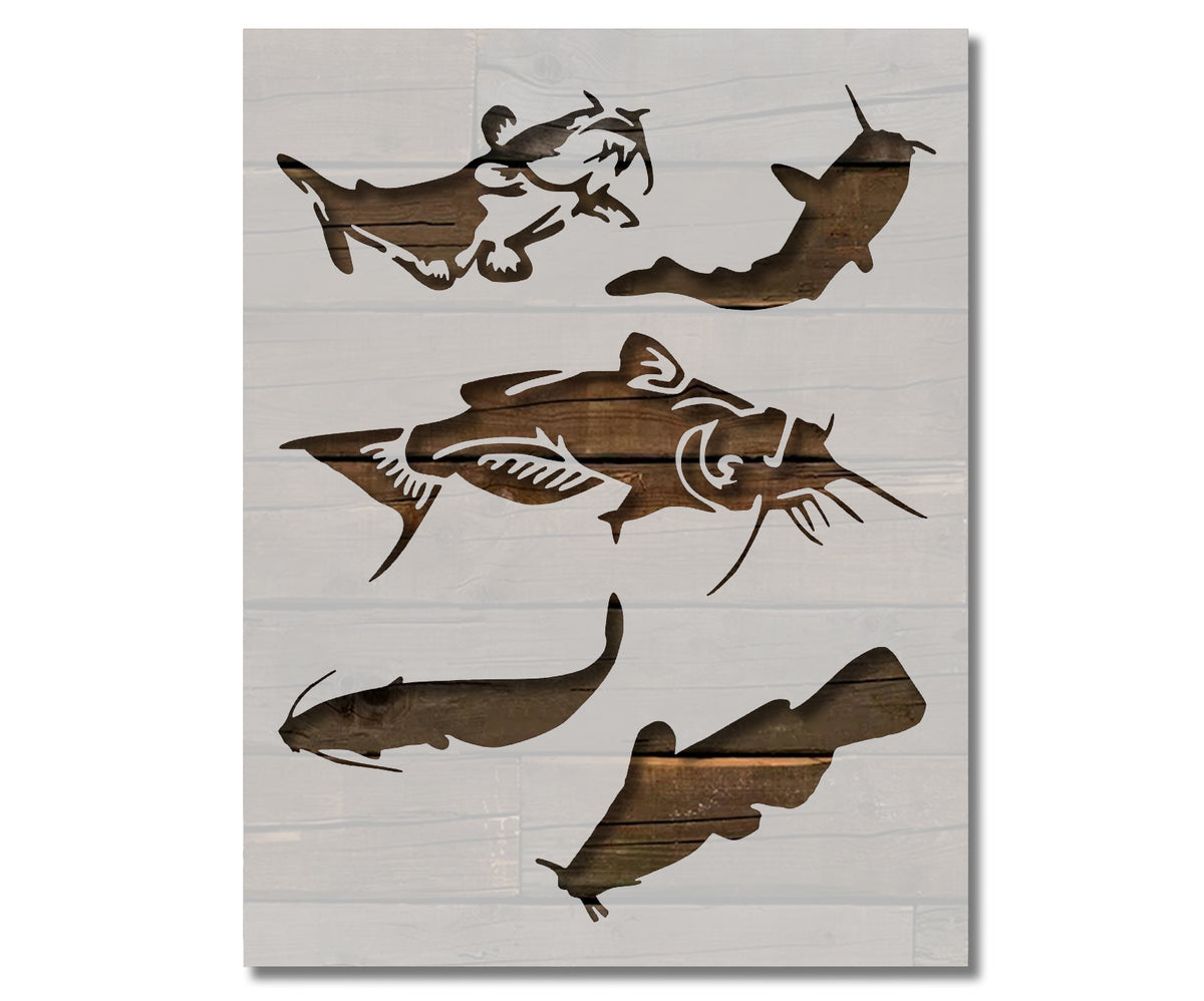 Nature's Bounty Beautiful Custom Fish Sketch[Flathead Catfish Fish ]  Embroidered Iron On/Sew patch [5 x 3.76 ]Made in USA] : : Home