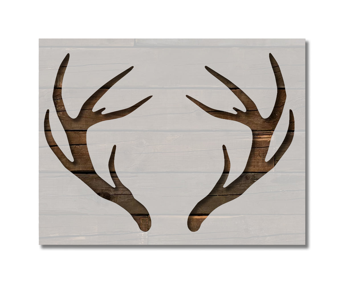 Buck Mount and Antlers Stencil and Free Bonus Stencil