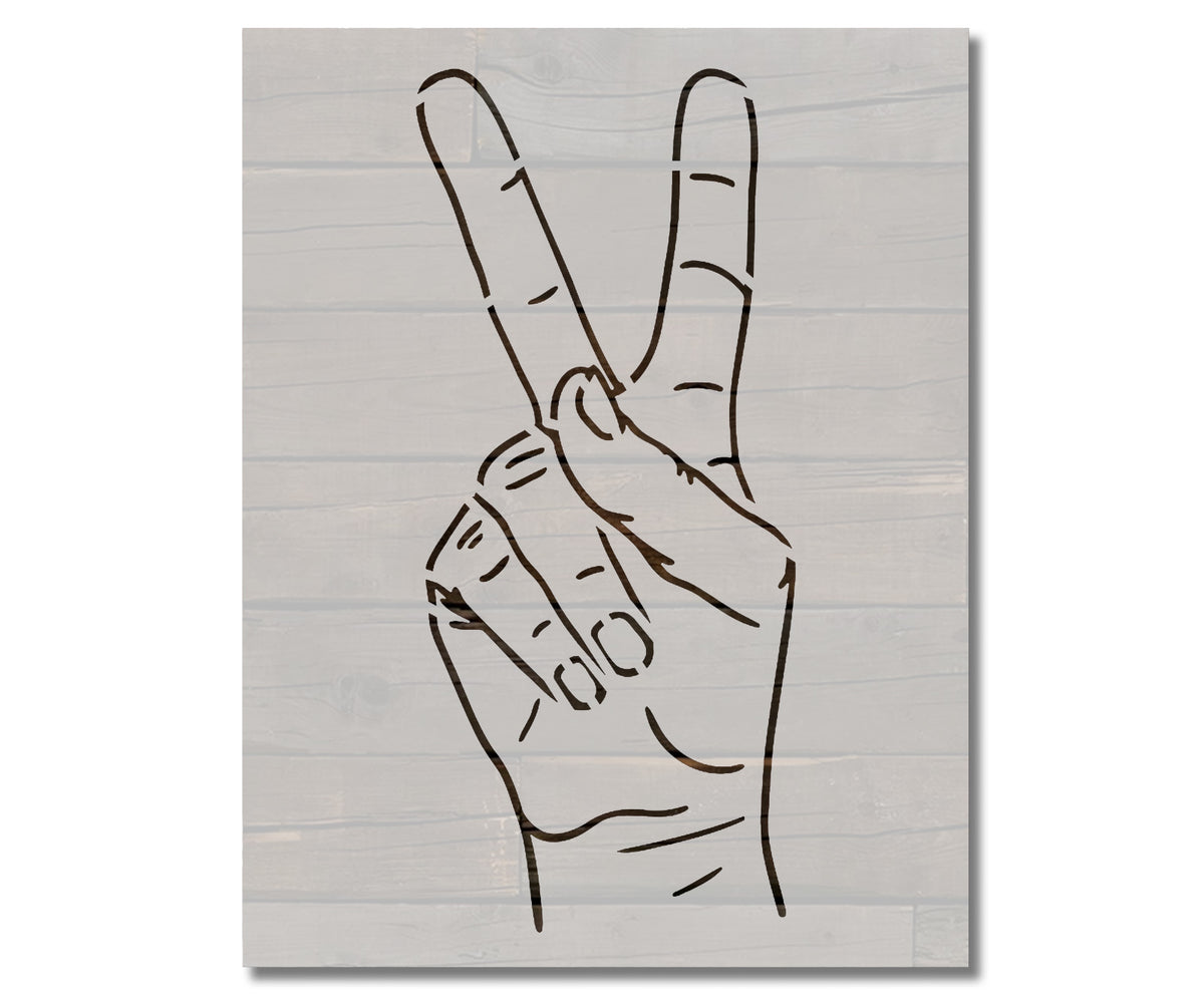 Hand Peace Sign Gesture Bunny Ears Stencil (777) – Stencilville hand-peace-sign-gesture-bunny-ears-stencil-777-stencilville
