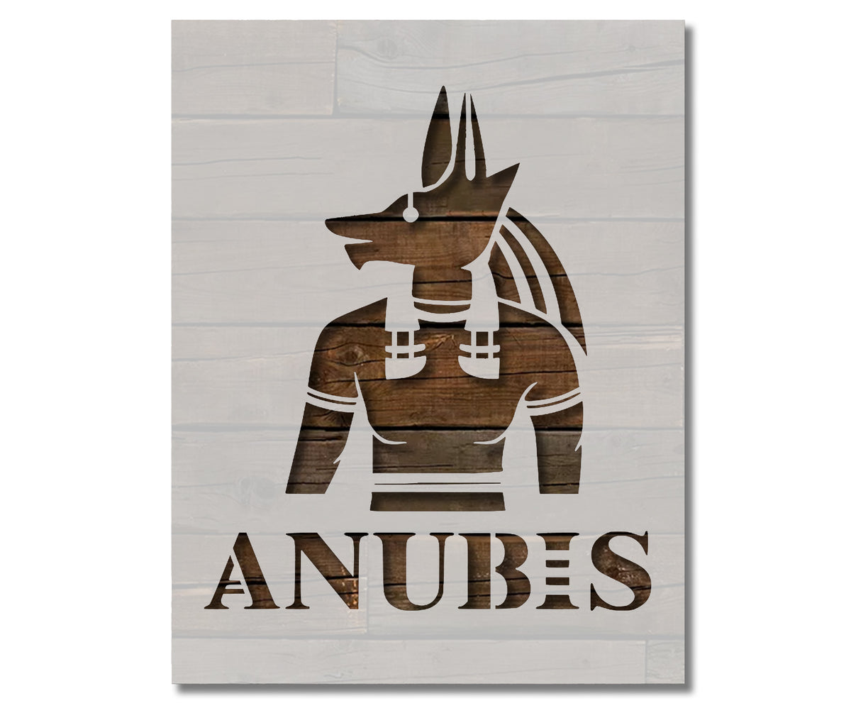 Ancient Egyptian God Icon Anubis Stencil (970) – Stencilville