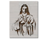 Jesus Holding Chalice Stencil (1001)