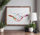 Handshake Diplomacy Friends Stencil (1004)