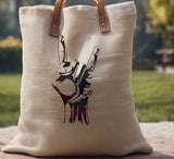 Rock and Roll Horns Hand Gesture Stencil (1007)