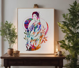 Geisha Japanese Woman in Kimono Stencil (1011)