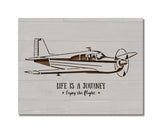 Life is a Journey Airplane Stencil (1012)