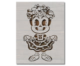 Mexican Catrina Dia De Muertos Stencil (1013)
