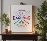 Outdoors Camping Toasted Marshmallows Stencil (1015)