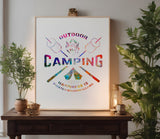 Outdoors Camping Toasted Marshmallows Stencil (1015)