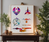 Star Trek Enterprise Klingon Romulan - Stencil (101)