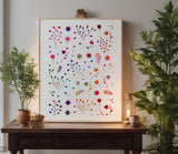 Fall Autumn Floral Pattern Leaves Flowers Stencil (1021)