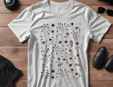Fall Autumn Floral Pattern Leaves Flowers Stencil (1021)