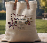 Merry Christmas Happy New Year Bells Candy Cane Stencil (1023)
