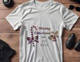 Merry Christmas Happy New Year Bells Candy Cane Stencil (1023)