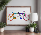 Tandem Bicycle Bike Custom Stencil (10)