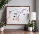 Trout / Steelhead Fish Fishing Stencil (12)