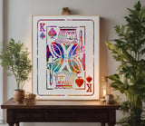 Playing Card King of Spades Stencil (13)