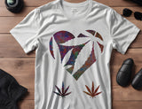 Love Heart Marijuana Pot Leaf Leaves Custom Stencil (14)