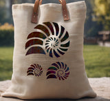 Nautilus Beach Seashell Sea Shells Multiple Stencil (175)