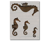 Seahorse Sea Horse Seashell Sea Shells Multiple Stencil (176)