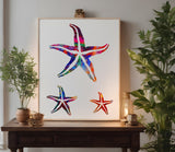 Starfish Star Fish Seashell Sea Shells Multiple Stencil (177)