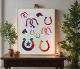 Horseshoe Horse Shoe Horseshoes Custom Stencil (183)