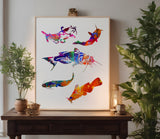 Catfish Cat Fish Fishing Custom Stencil (223)