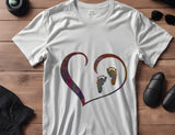 Baby Feet Foot Prints Footprints in Heart Stencil (258)