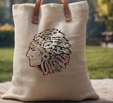 Indian Chief Head Custom Stencil (265)