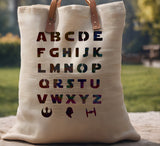 Star Wars Font Alphabet Letters Darth Vader 8.5"x11" Stencil (282)