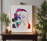 Santa Claus Face Christmas Stencil (303)