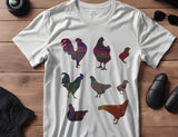 Chickens Rooster Hen Peeps 8.5" x 11"Stencil (30)