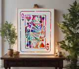 Playing Card Queen of Hearts Stencil (31)