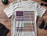 USA US American Flag Larger Stencil (322)