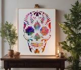 Day of the Dead Dia de los Muertos Sugar Skull Stencil (340)