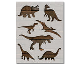 Dinosaur Dinosaurs T Rex Raptor Custom Stencil (369)