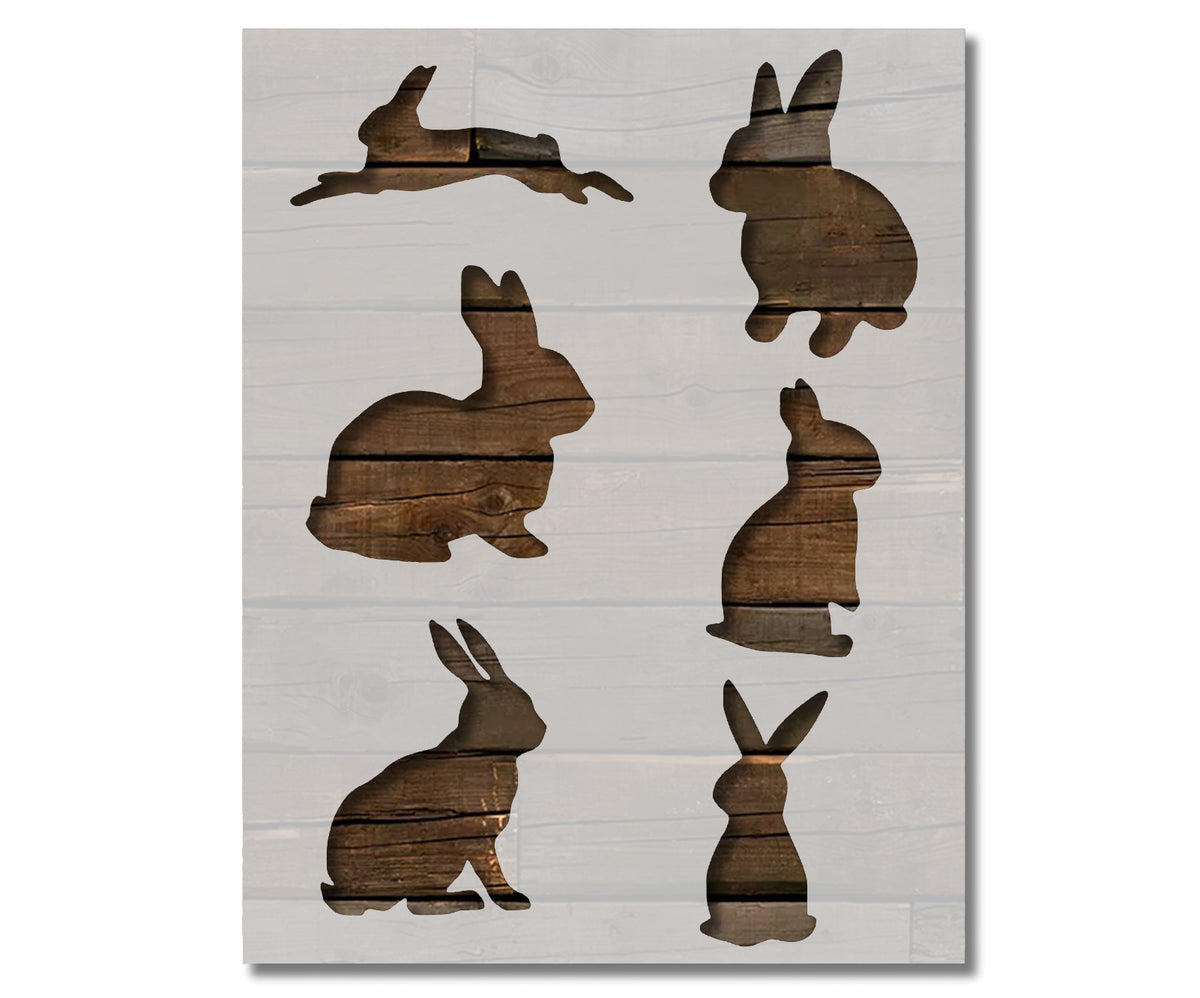 Bunny Rabbit Rabbits Custom Stencil (370) – Stencilville