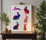 Bunny Rabbit Rabbits Custom Stencil (370)