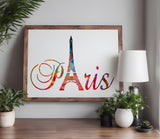 Paris Eiffel Tower Word Stencil (380)