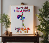 Stripper Girl Man Cave Single Dollar  Stencil (388)