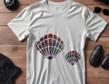 Scallop Clam Seashell Sea Shell Stencil (403)
