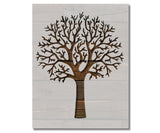 Large Beautiful Country Big Tree Custom Stencil (406)