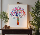 Large Beautiful Country Big Tree Custom Stencil (406)