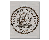 US U.S. United States Navy Round Custom Stencil (450)