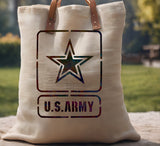 US U.S. United States Army Square Custom Stencil (469)