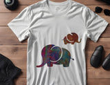 Mom and Baby Elephant Elephants Custom Stencil (471)