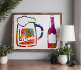 Beer Bottle Mug Glass Custom Stencil (476)