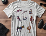 Desert Animals Lizard Snake Cactus Custom Stencil (47)