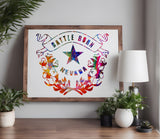 Nevada Battle Born State Flag Custom Stencil (4)